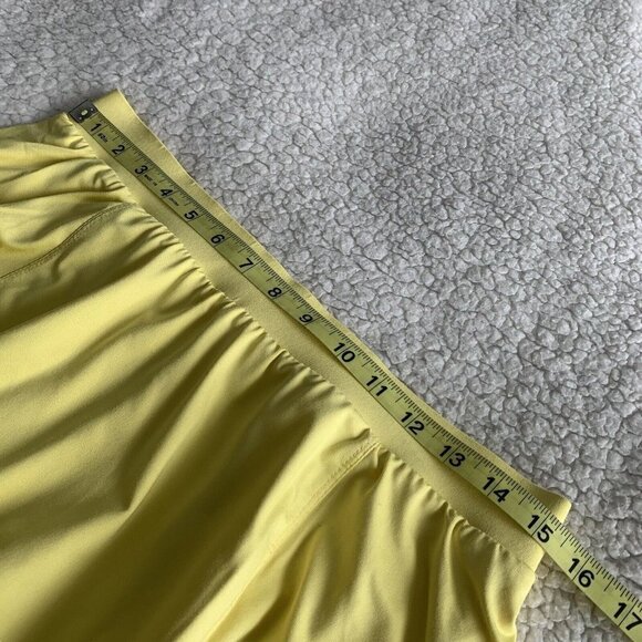TAIL Tennis Skort Womens Large Yellow Ball Pockets Ruffle Hem Pull On Activewear - Picture 8 of 9